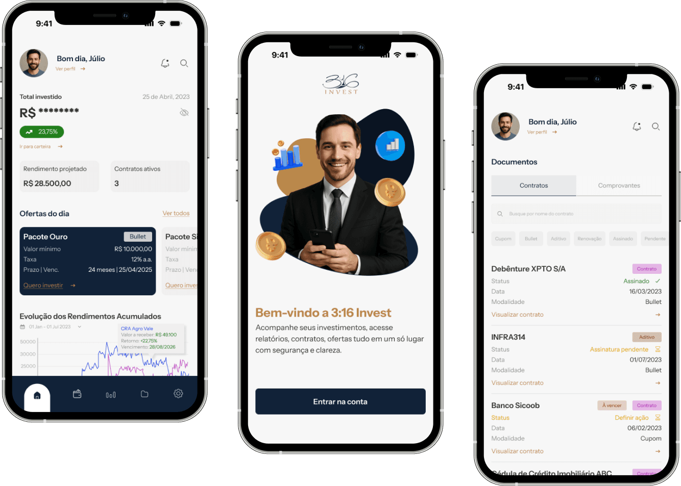 Ilustração de 3:16 Invest